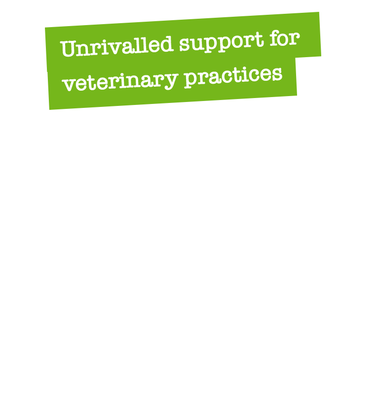 Unrivalled support for veterinary practices